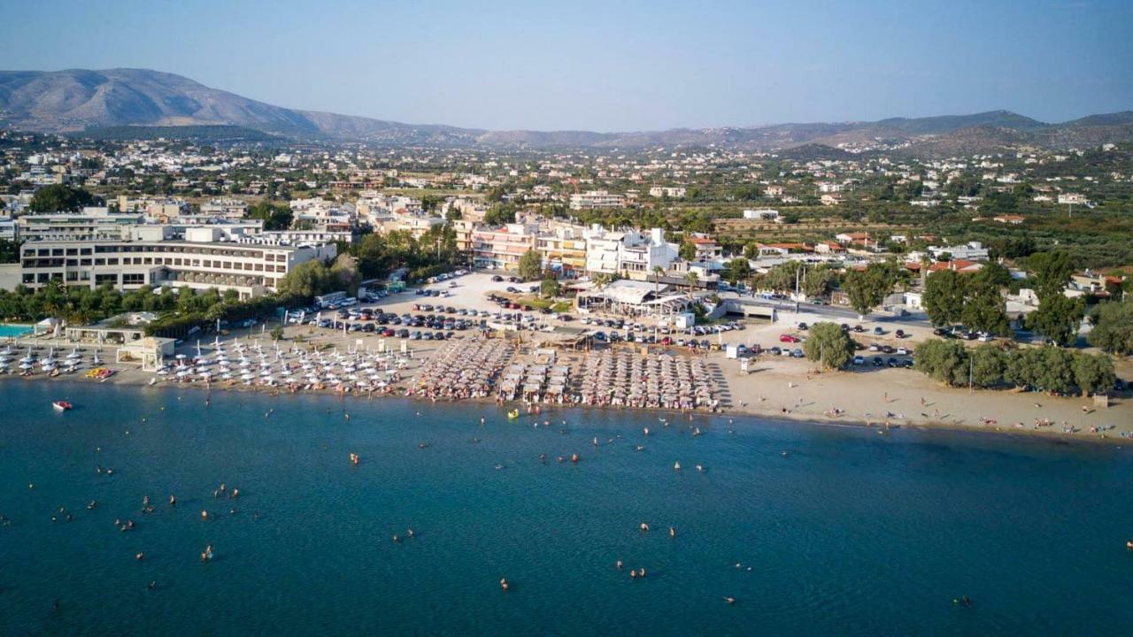Renovated Apt Close To Beach Wifi Ac Anáviszosz Kültér fotó